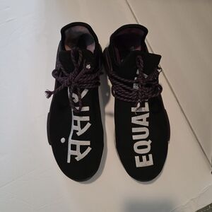 Adidas Black Sneakers with Pink Interior